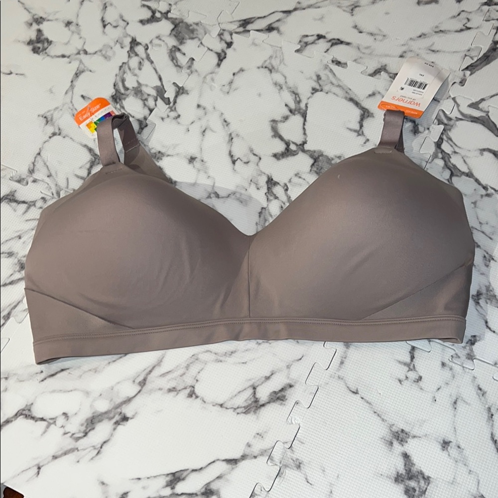 Warner's no side effects Gray Seamless Wireless Bra